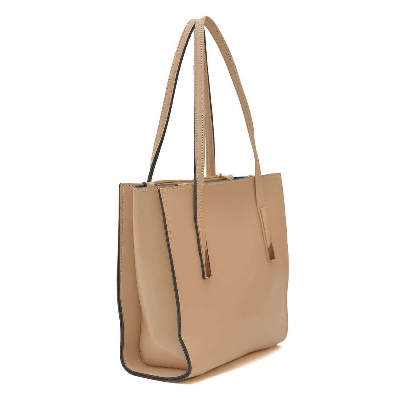 Canva Beige Tote Bag - Bag X