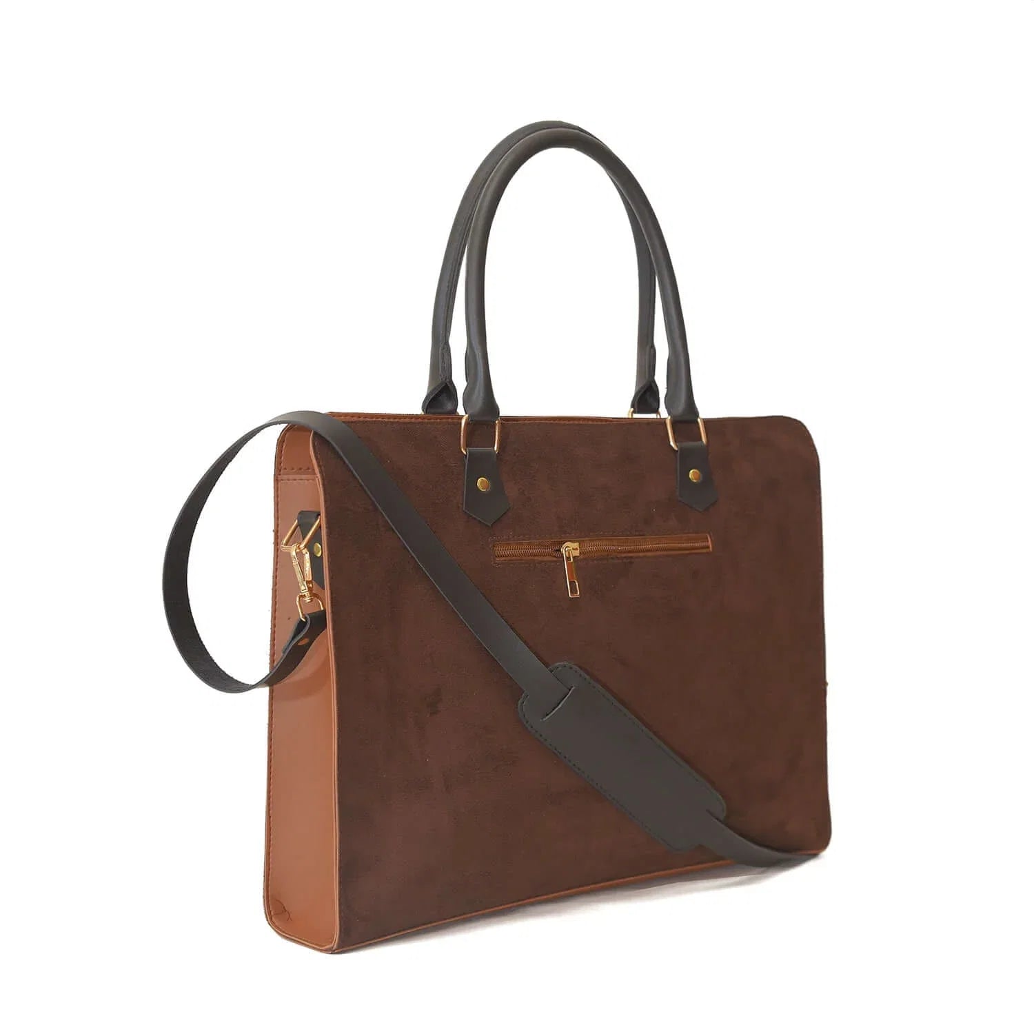 Craze Suede Brown Laptop bag - Bag X