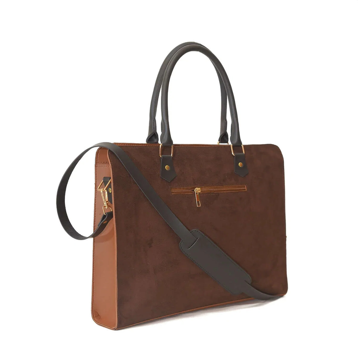 Craze Suede Brown Laptop bag - Bag X