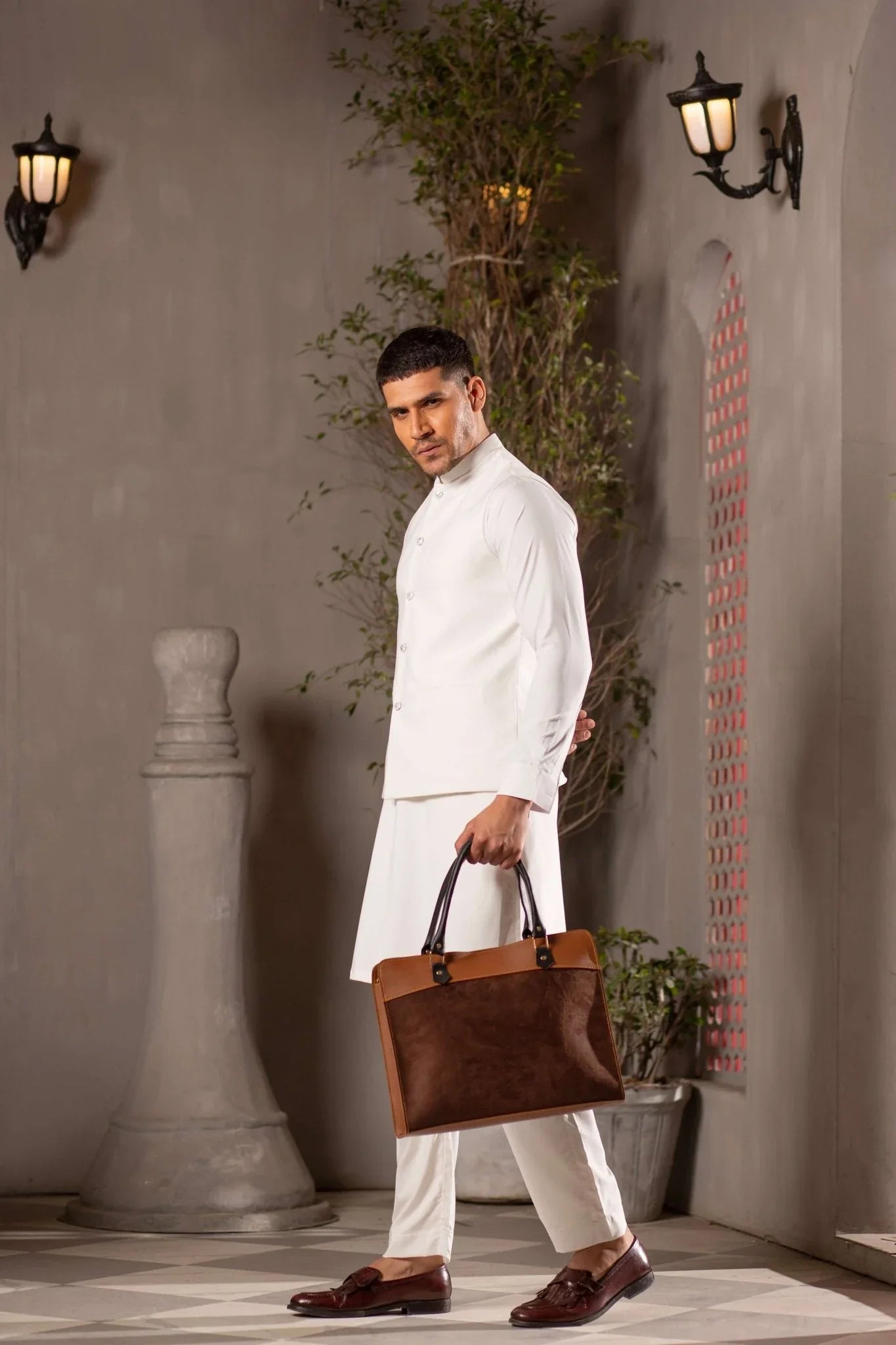 Craze Suede Brown Laptop bag - Bag X