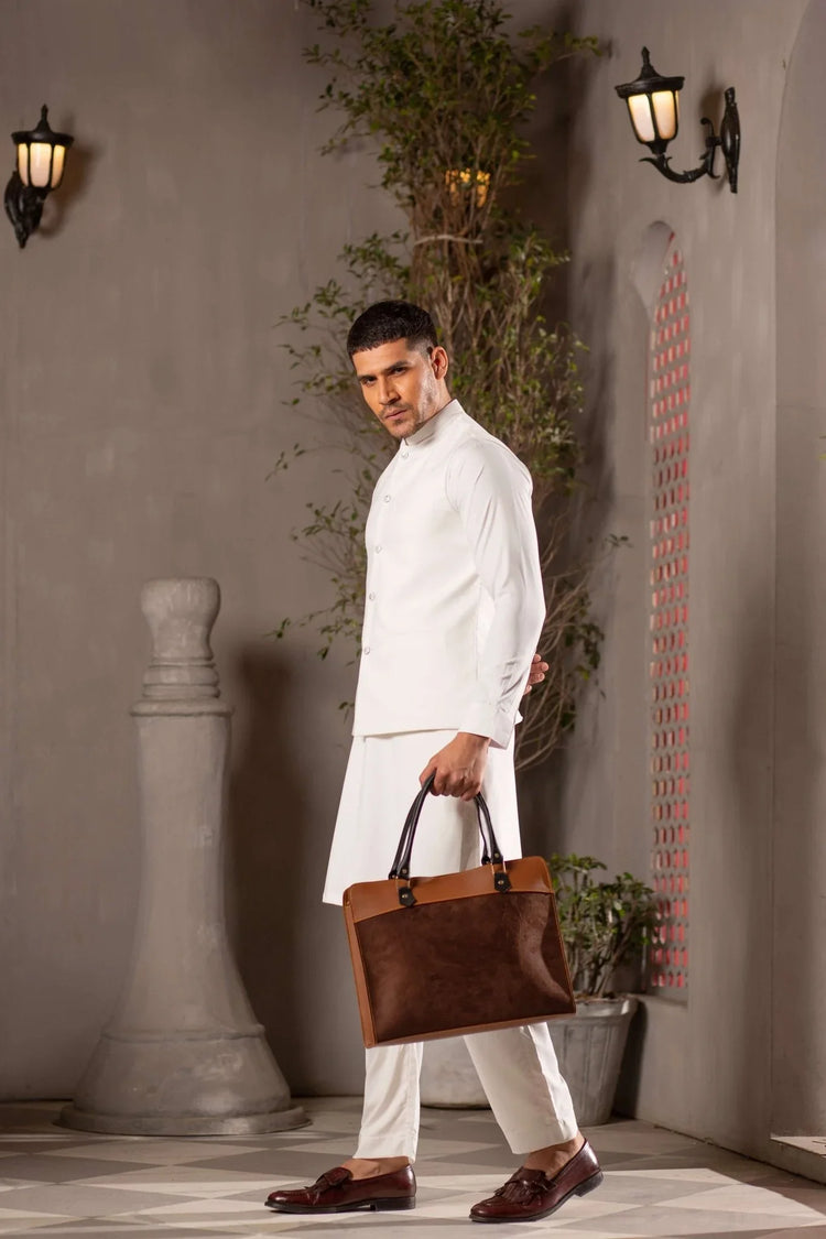 Craze Suede Brown Laptop bag - Bag X