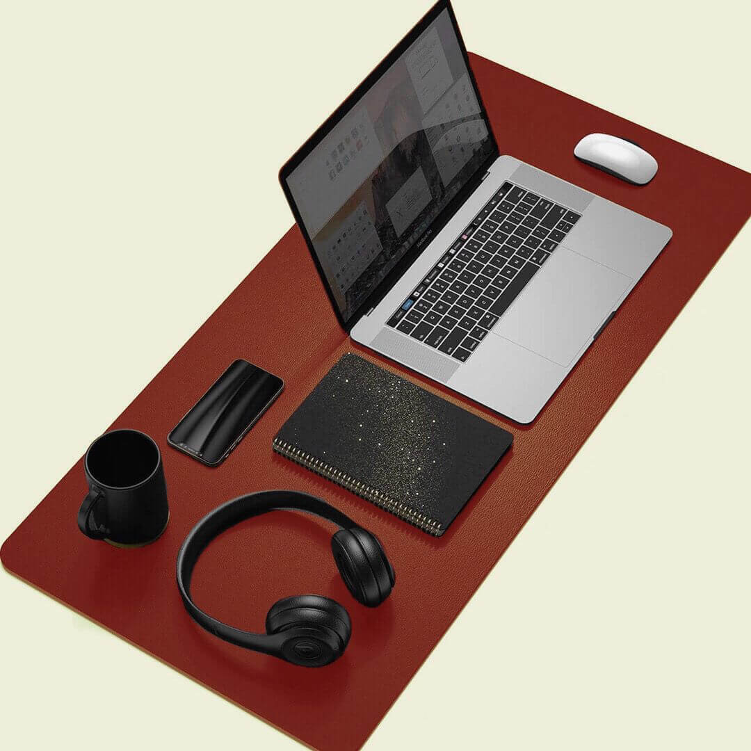 Desk Mat Maroon Handbag - Bag X