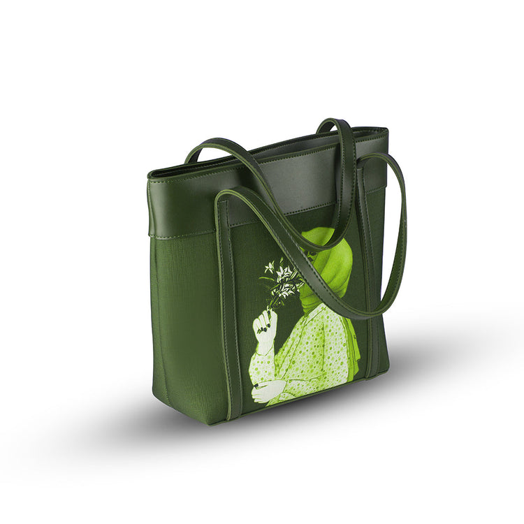 Belle Green Tote Bag - Bag X
