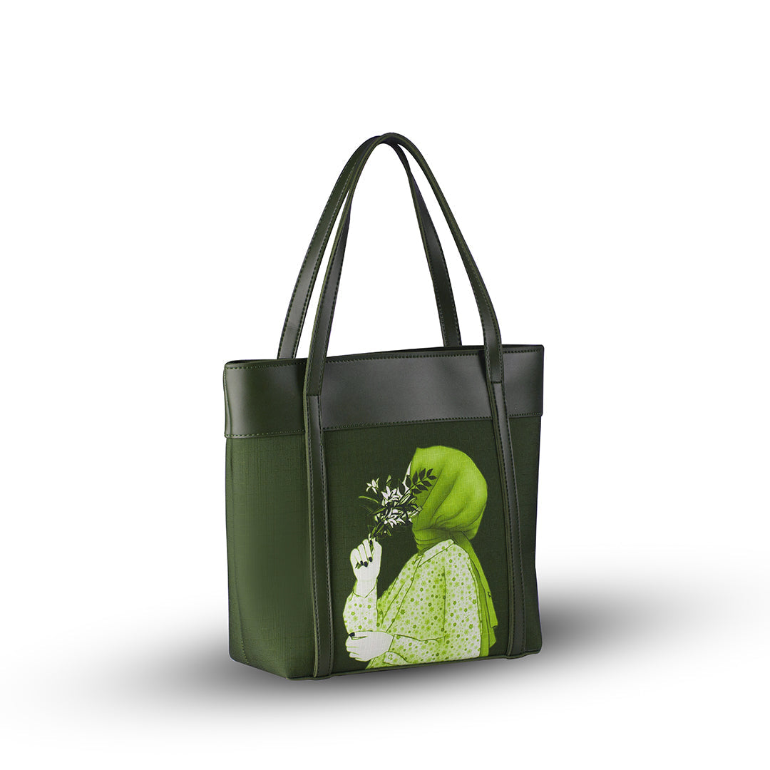 Belle Green Tote Bag - Bag X