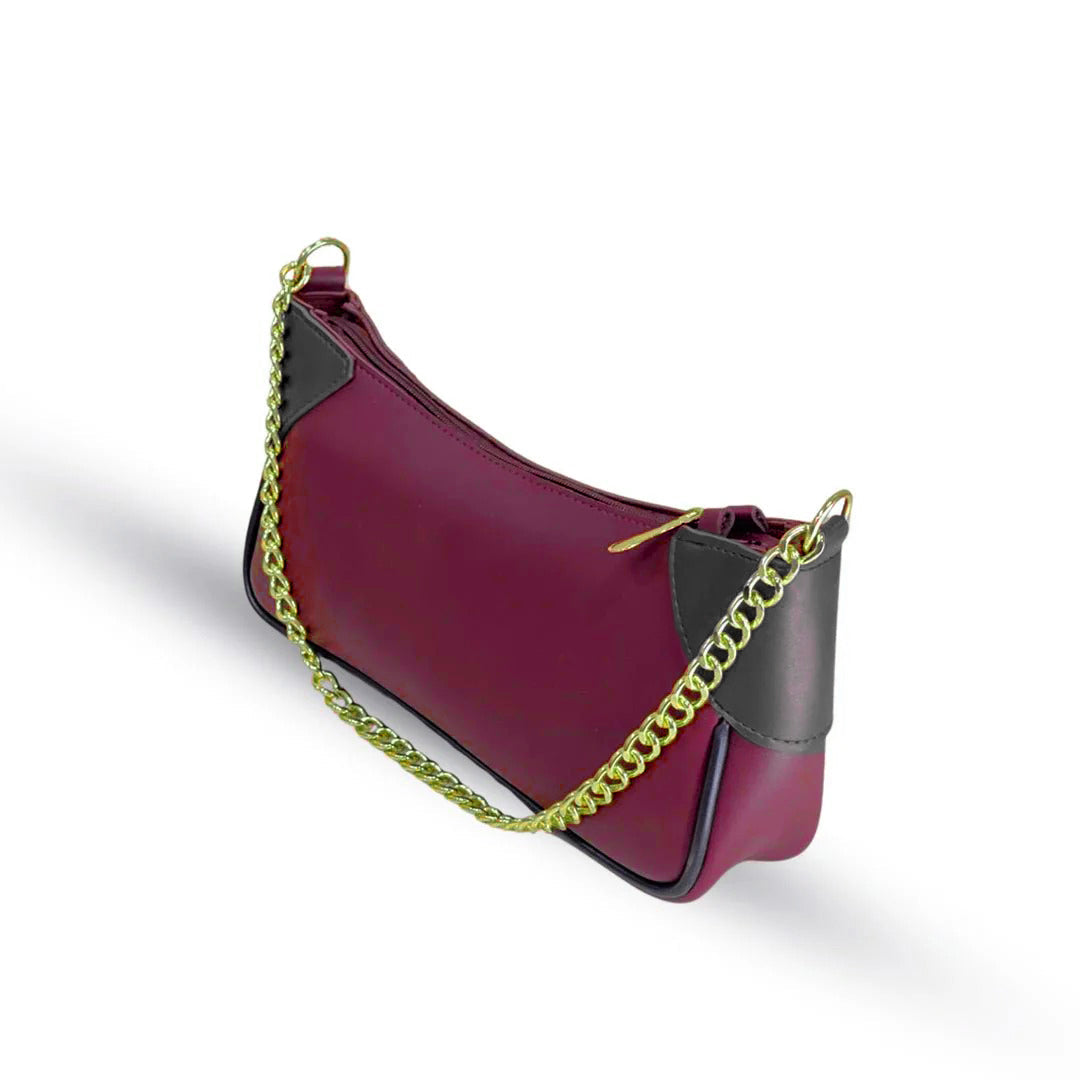 Lumi Maroon Shoulder bag - Bag X