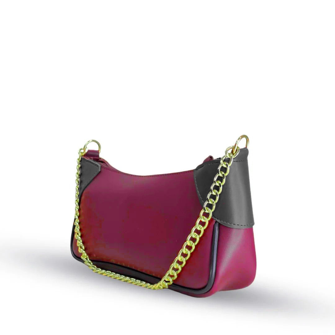 Lumi Maroon Shoulder bag - Bag X