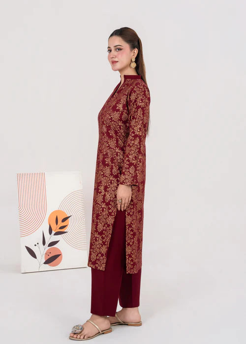 D014 printed kurta only - Zeekstore