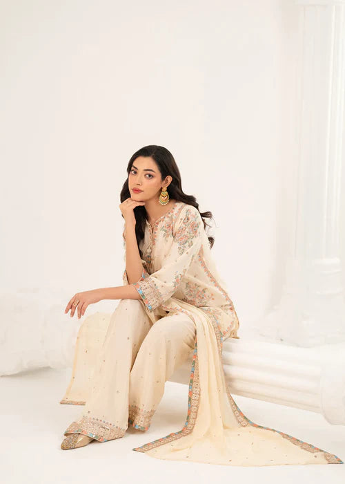 SAIMA GUL CREAM - Ayesha's Closet
