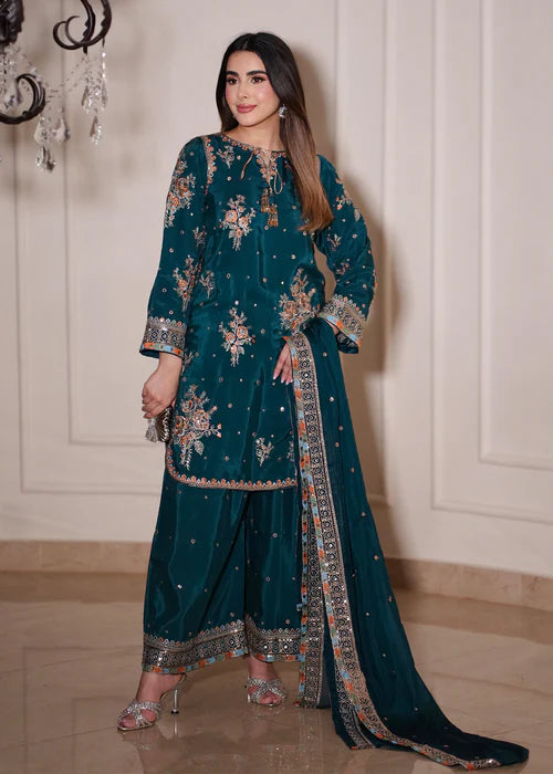 SAIMA GUL TEAL  - Ayesha's Closet