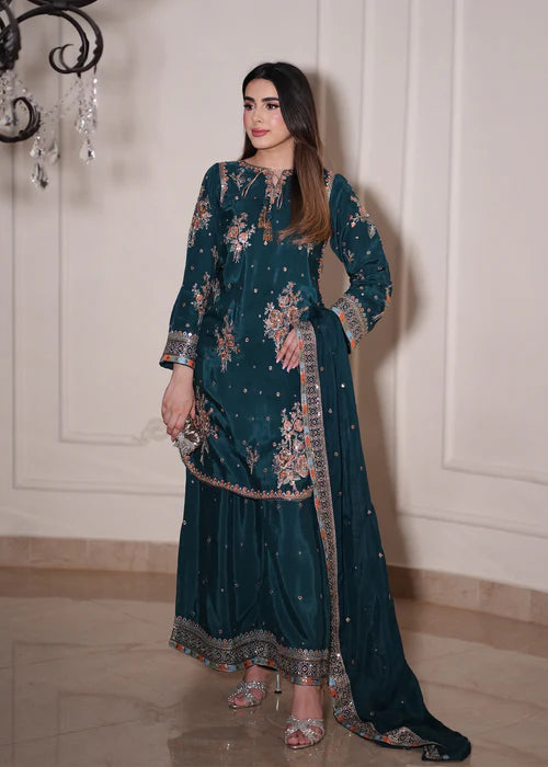SAIMA GUL TEAL  - Ayesha's Closet