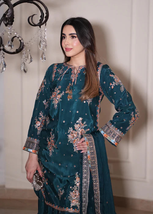SAIMA GUL TEAL  - Ayesha's Closet