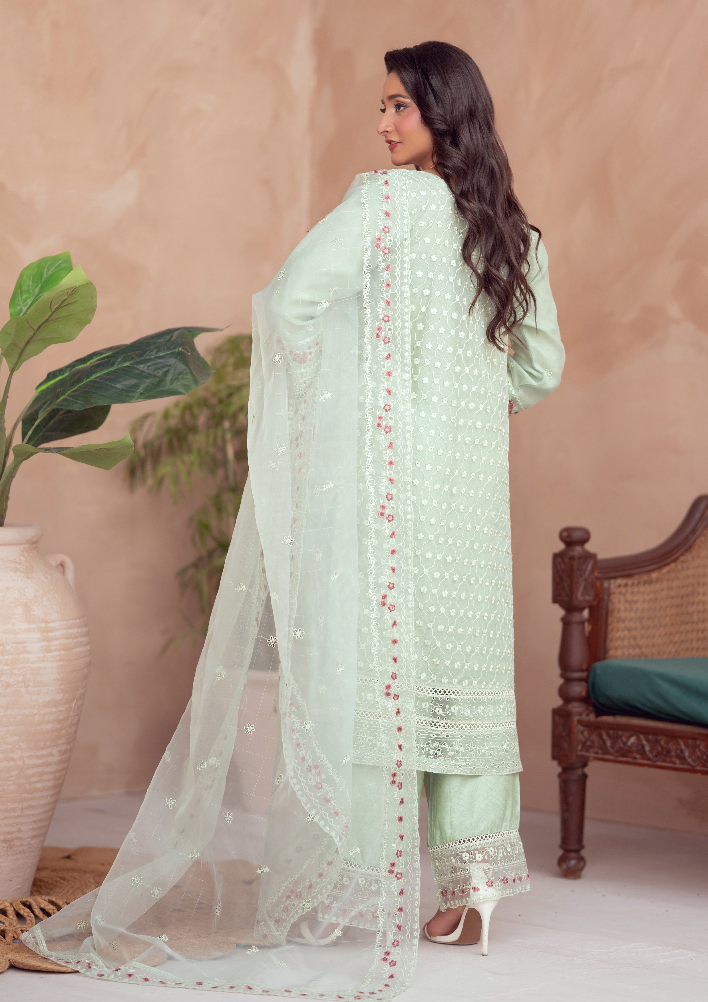 Masooma BN-1104 - 3 Piece Stitched Fancy Heavy Embroidered - Bint-e-Noor