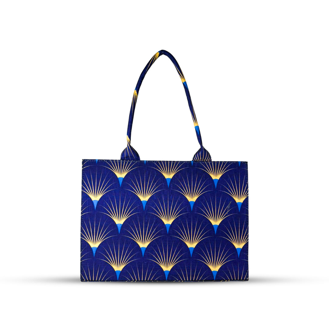 Flora Bloom Blue Tote Bag - Bag X