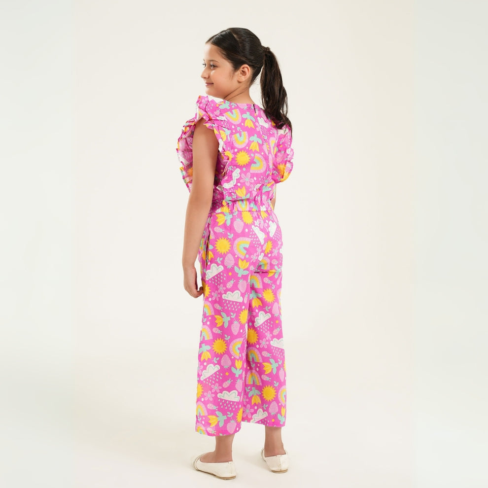 Pinkish - Jumpsuit - Lawn - Rangooz