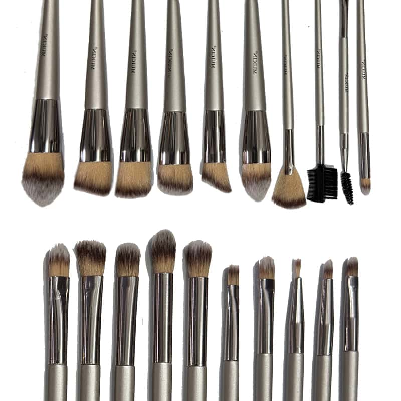 Beige & Rose Gold Makeup Brushes - Muicin