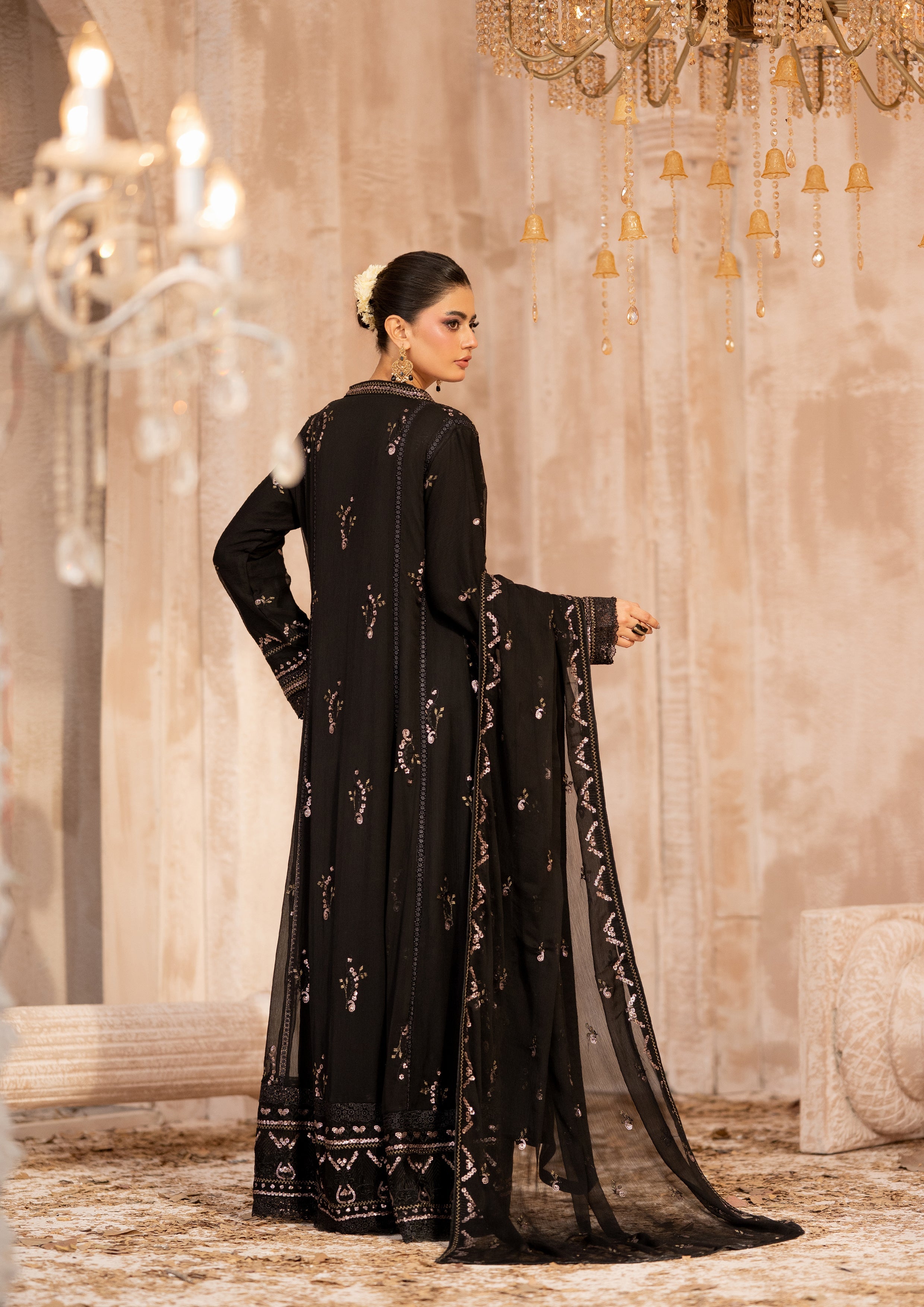 Ghazala BN-1173 - 3 Piece Stitched Fancy Heavy Embroidered - Bint-e-Noor