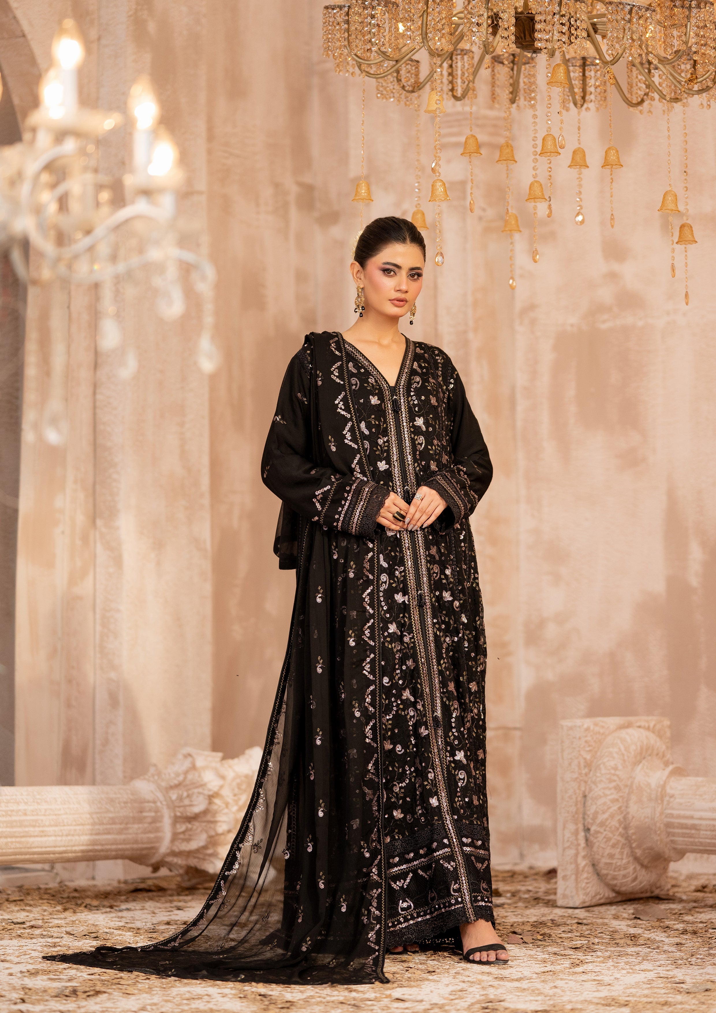 Ghazala BN-1173 - 3 Piece Stitched Fancy Heavy Embroidered - Bint-e-Noor