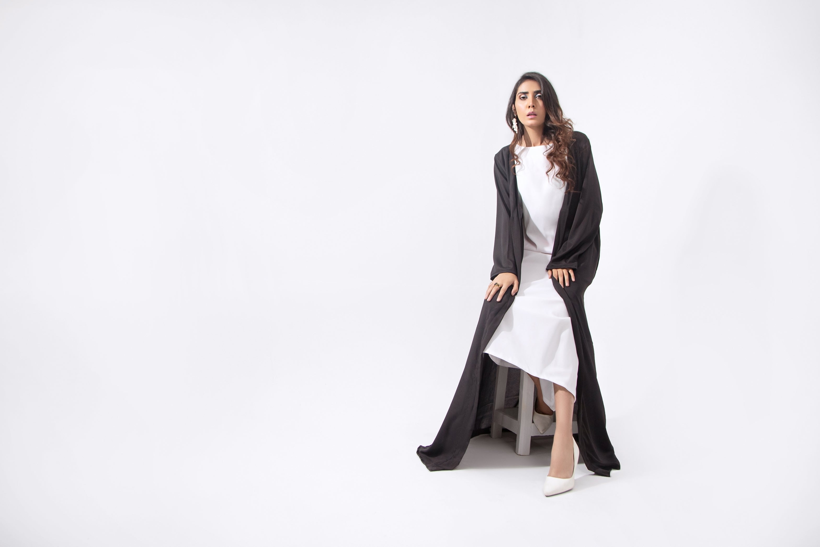 Diagonal Cut Maxi with Cape - SYAH