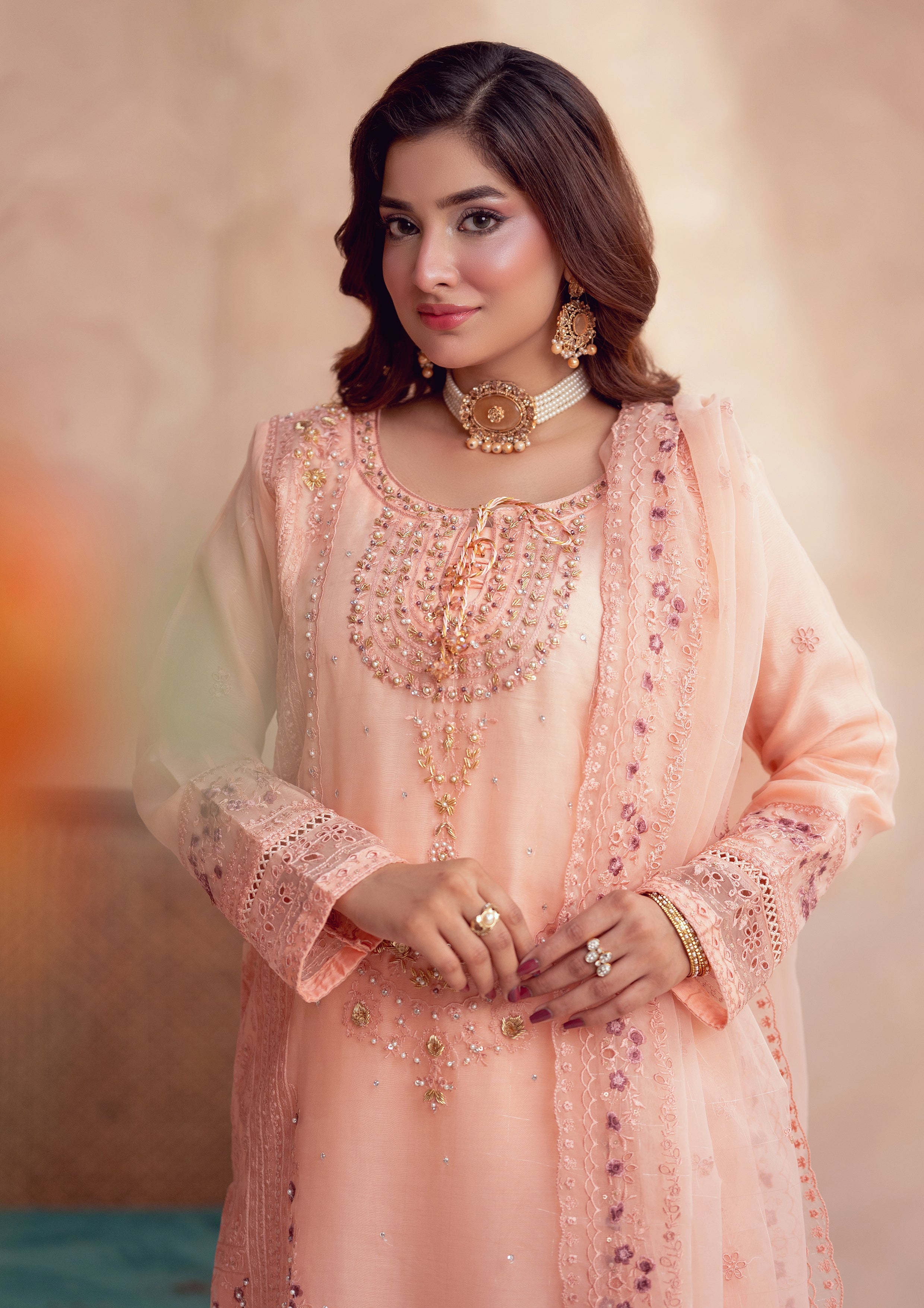 Masooma BN-1105 - 3 Piece Stitched Fancy Heavy Embroidered - Bint-e-Noor