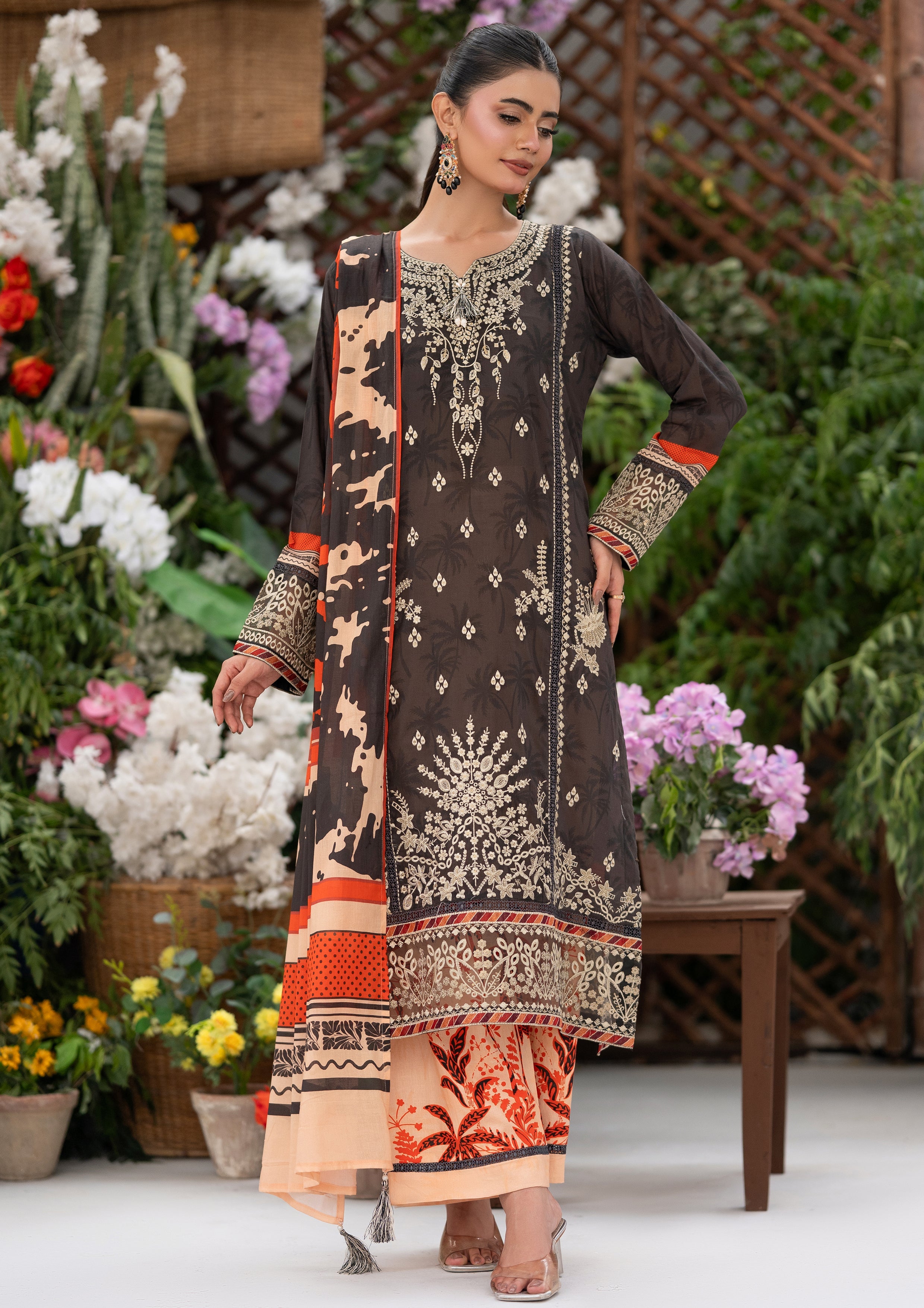Zenith BN-1157 - 3 Piece Stitched Fancy Heavy Embroidered - Bint-e-Noor