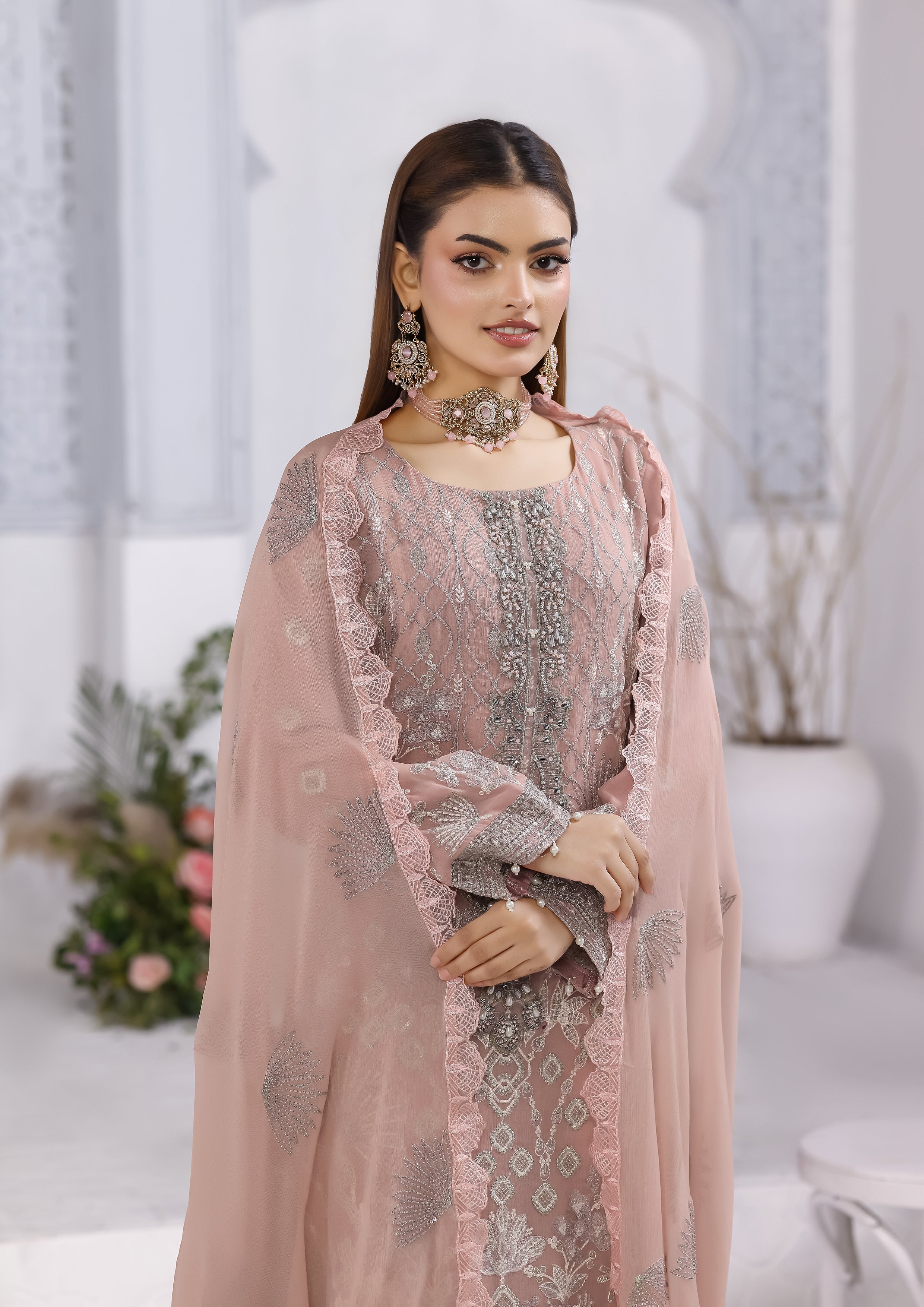 Talia BN-1080 - 3 Piece Stitched Fancy Heavy Embroidered - Bint-e-Noor