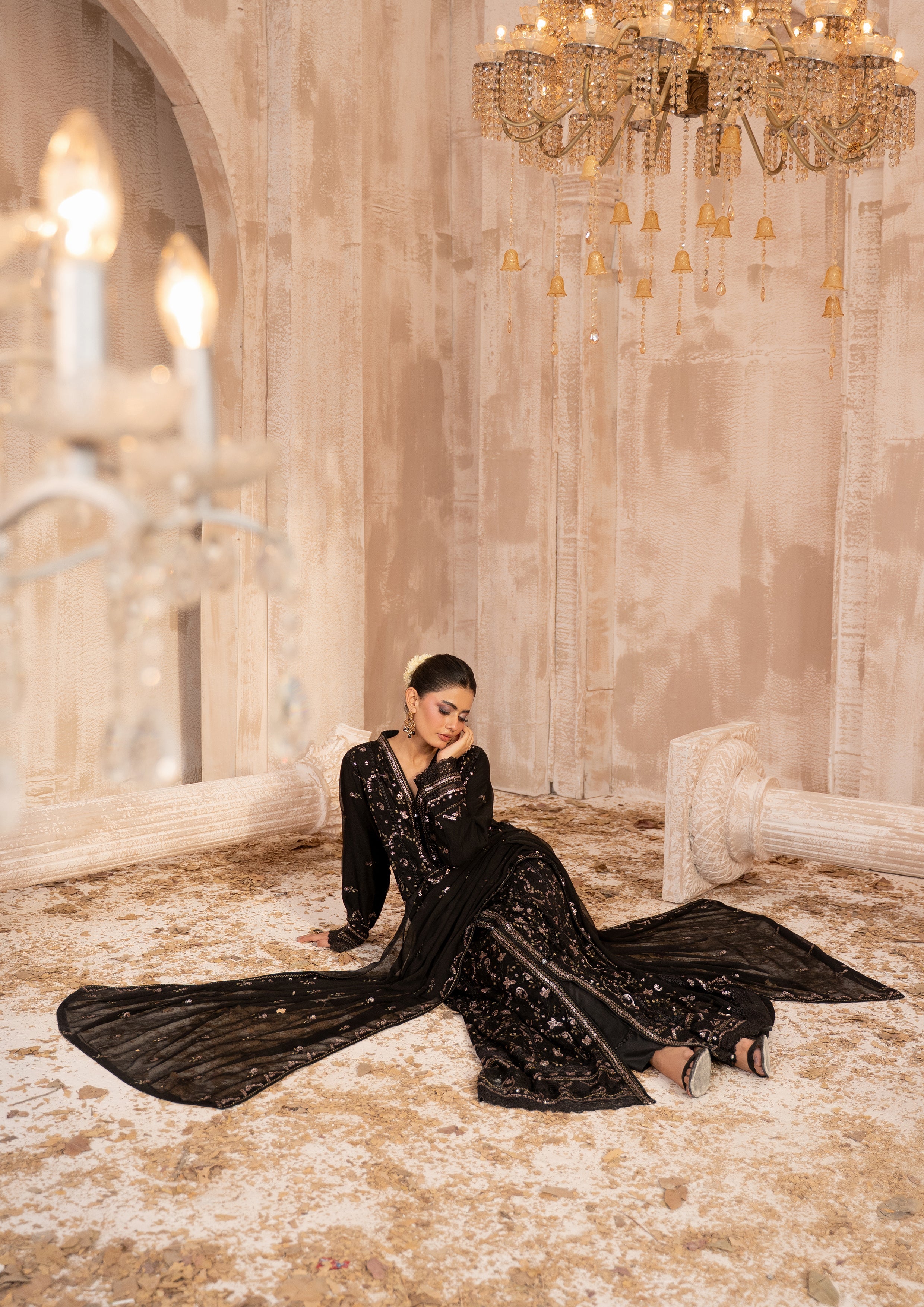 Ghazala BN-1173 - 3 Piece Stitched Fancy Heavy Embroidered - Bint-e-Noor