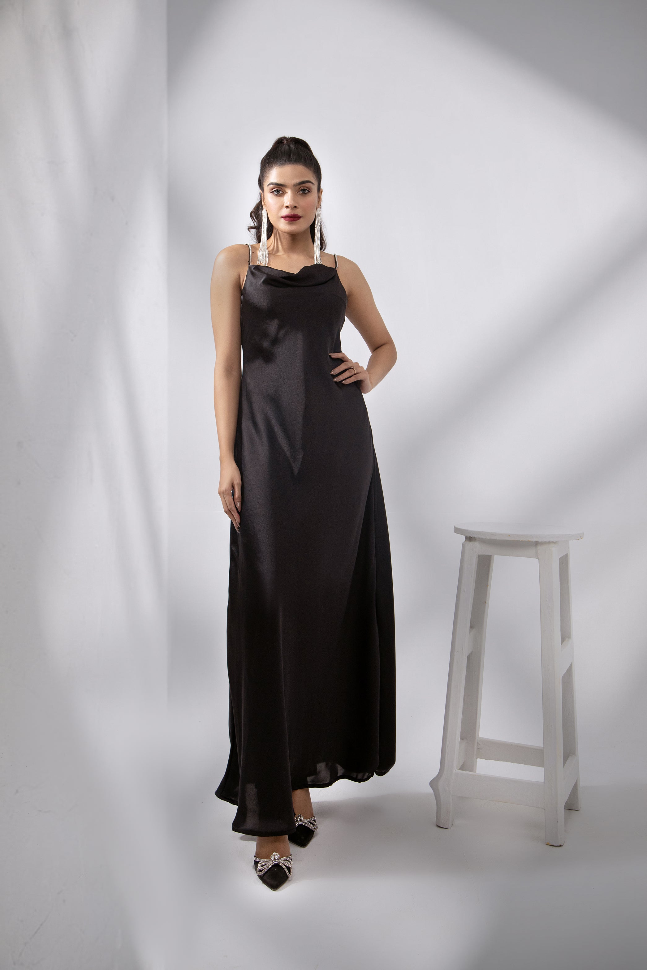 Straps Silk Gown - SYAH