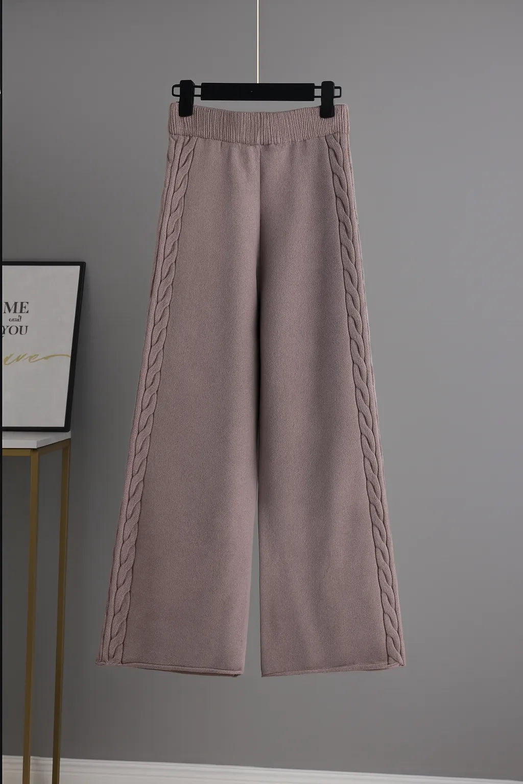 Knitted Wide-leg Pants - Velora