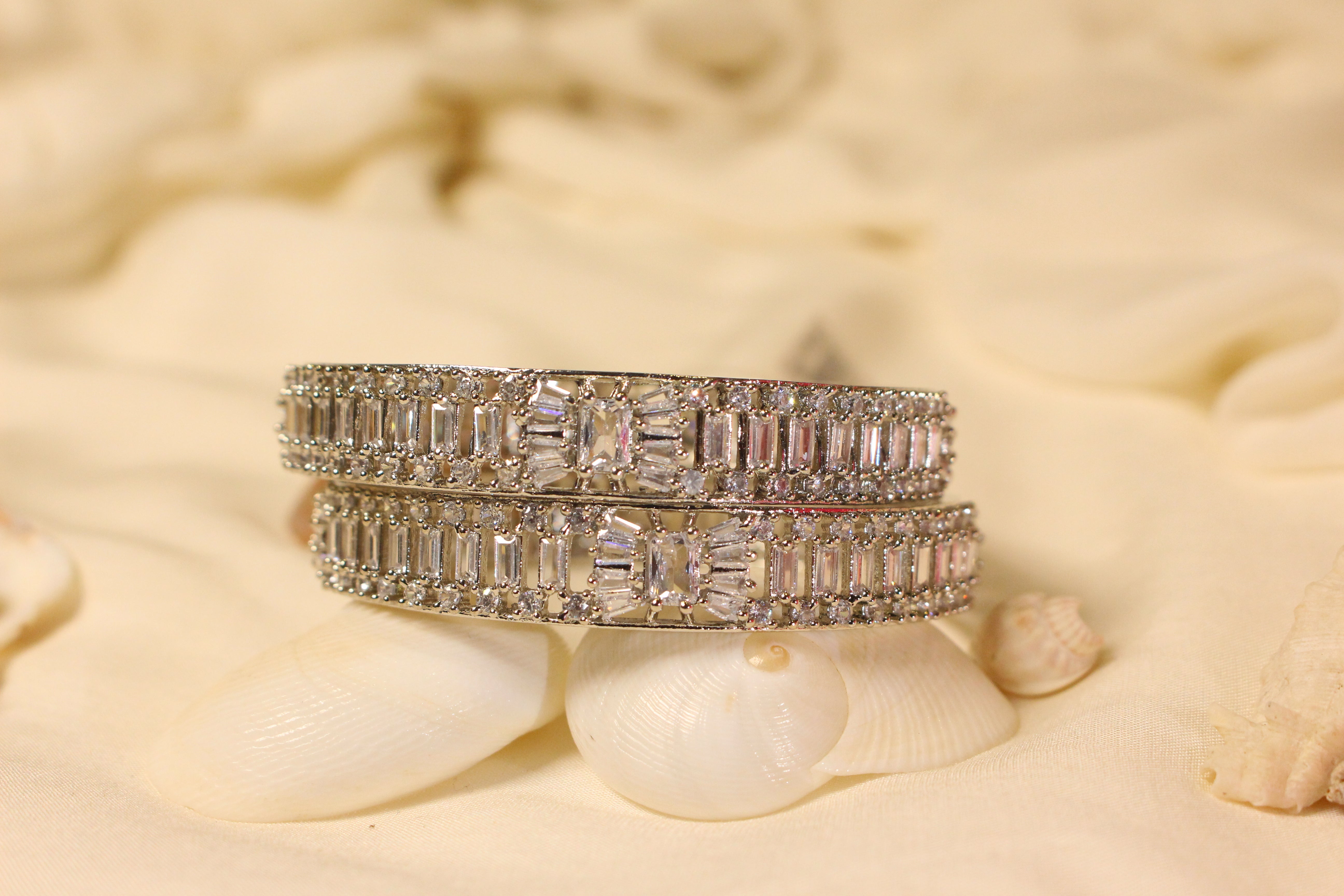 Silver Sparkling Karaoke Set - Aloro Jewels