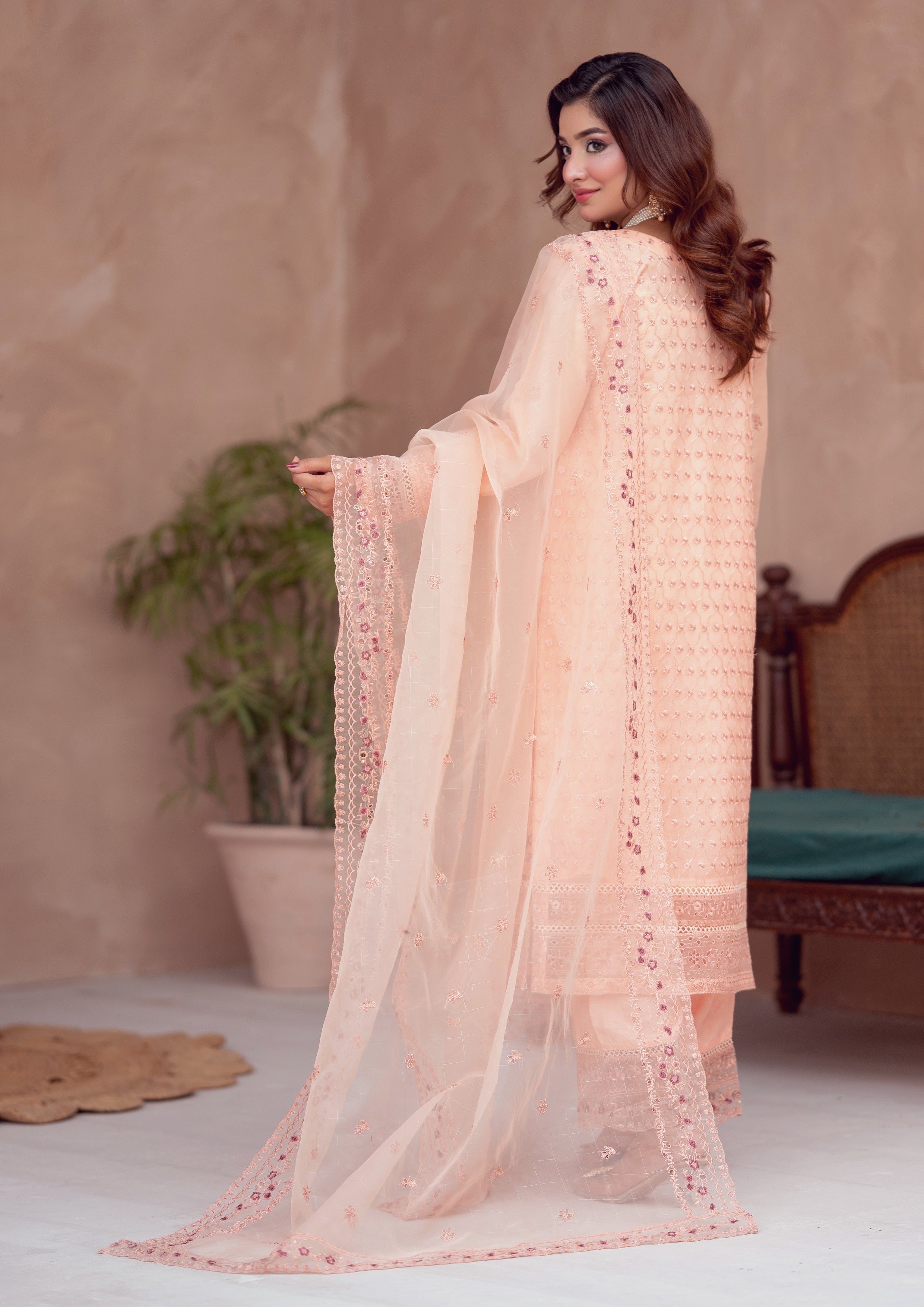 Masooma BN-1105 - 3 Piece Stitched Fancy Heavy Embroidered - Bint-e-Noor