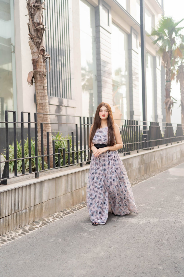 Cotton Net Jumpsuit - SYAH