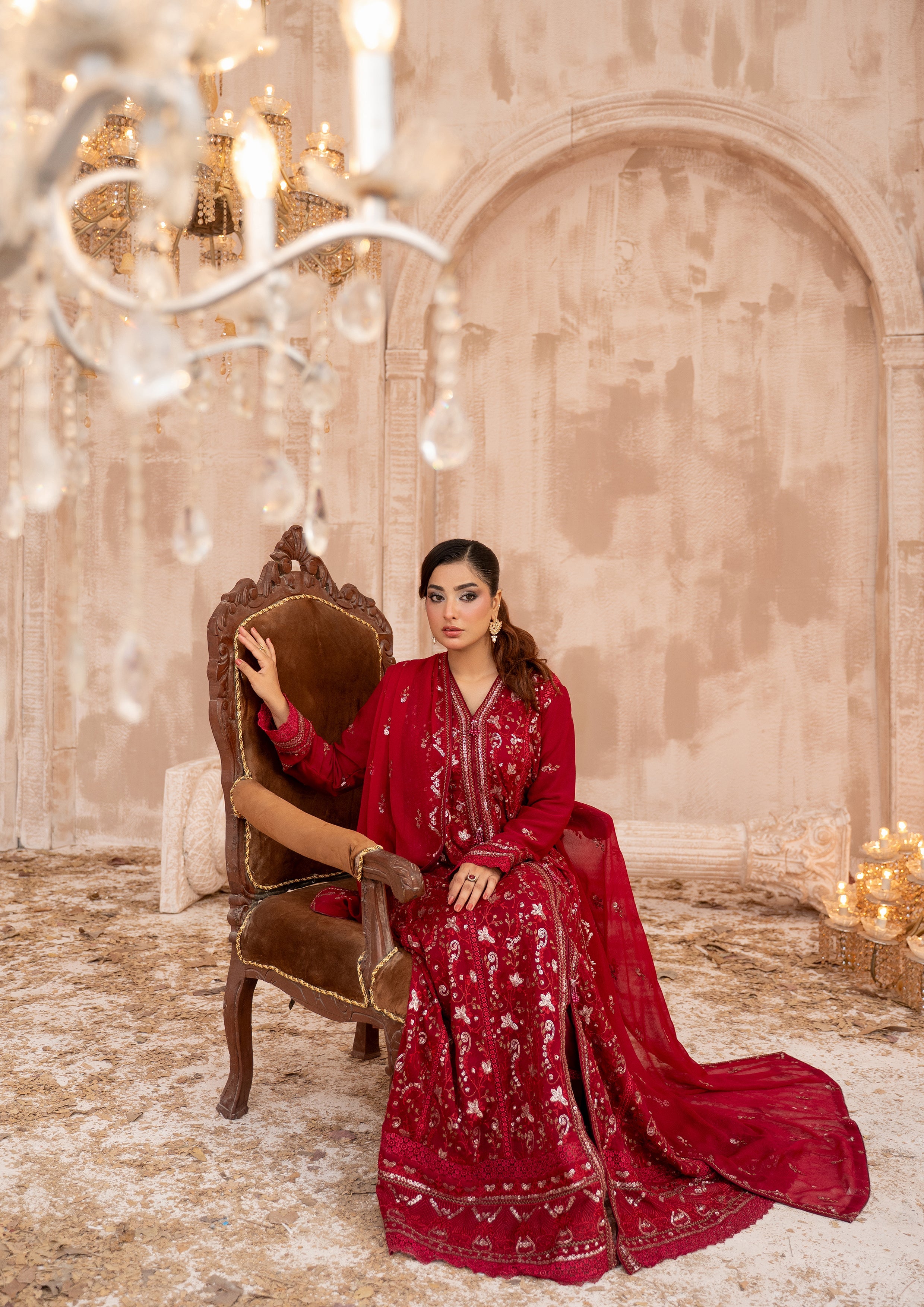Ghazala BN-1174 - 3 Piece Stitched Fancy Heavy Embroidered - Bint-e-Noor