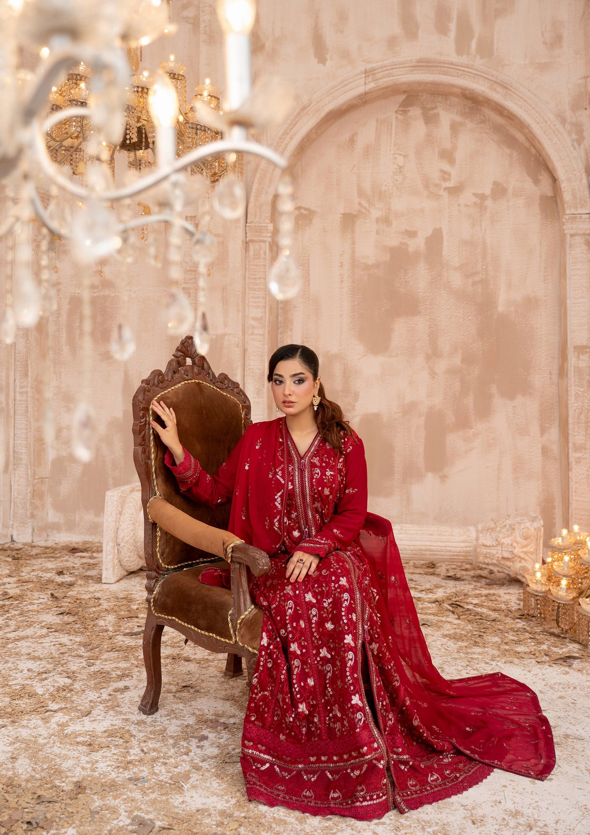 Ghazala - 3 Piece Stitched Fancy Heavy Embroidered - Bint-e-Noor