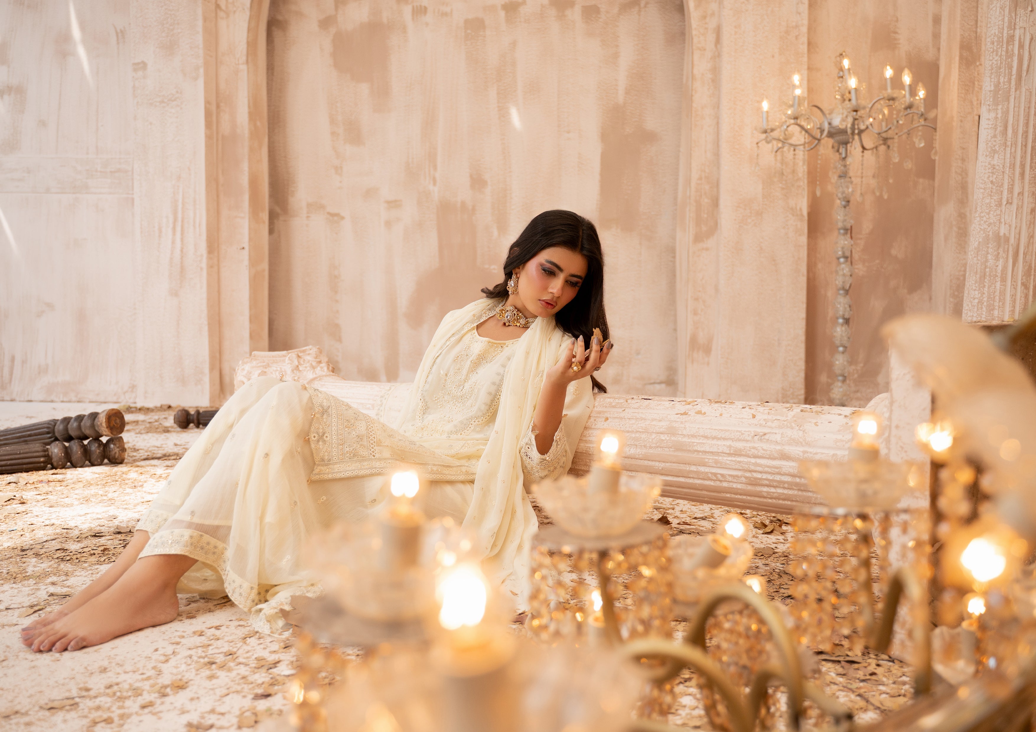 Alvina BN-1178 - 3 Piece Stitched Fancy Heavy Embroidered - Bint-e-Noor