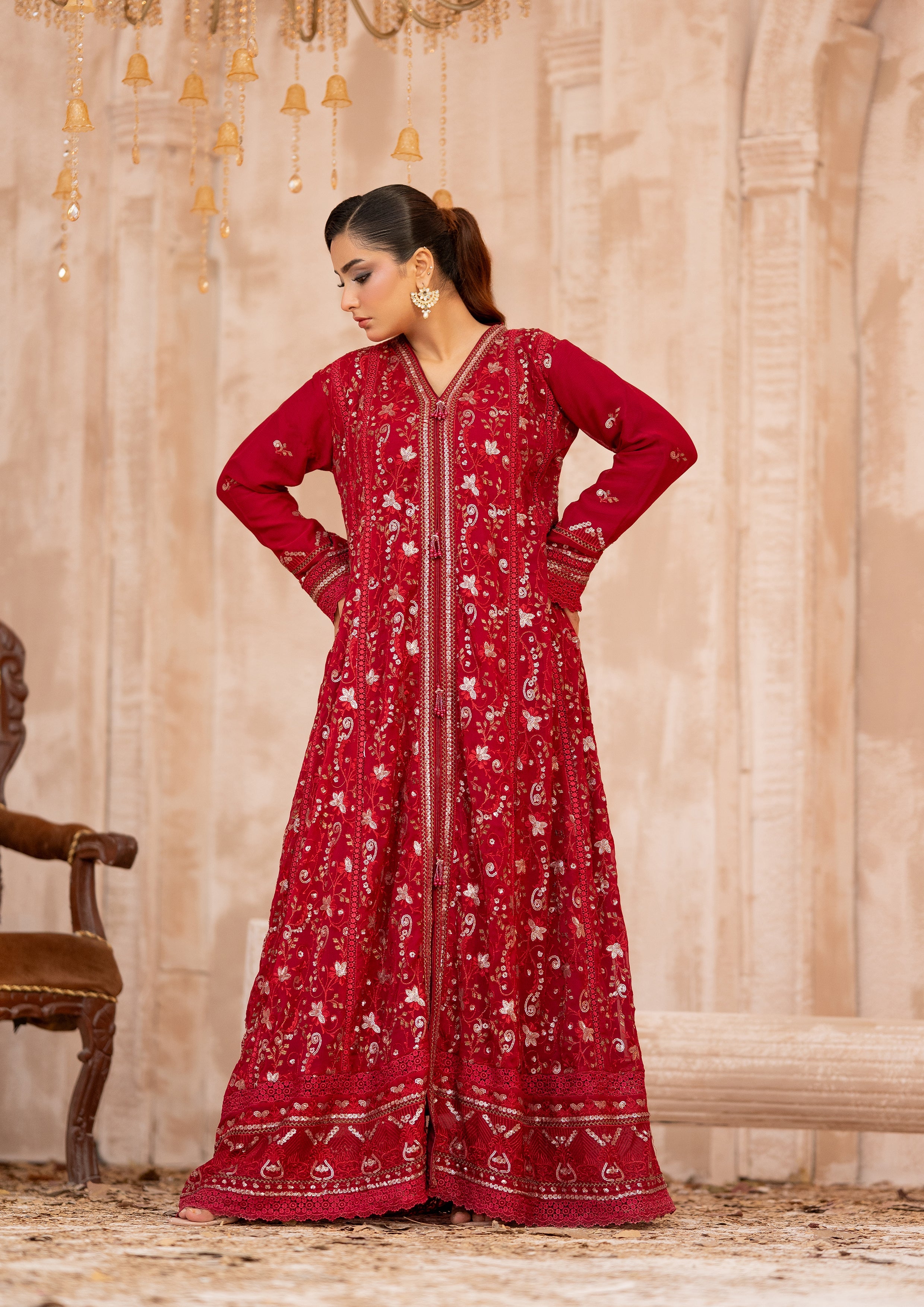 Ghazala BN-1174 - 3 Piece Stitched Fancy Heavy Embroidered - Bint-e-Noor