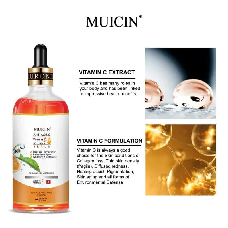 Vitamin C & Hyaluronic Acid Age-Defying Serum - Muicin