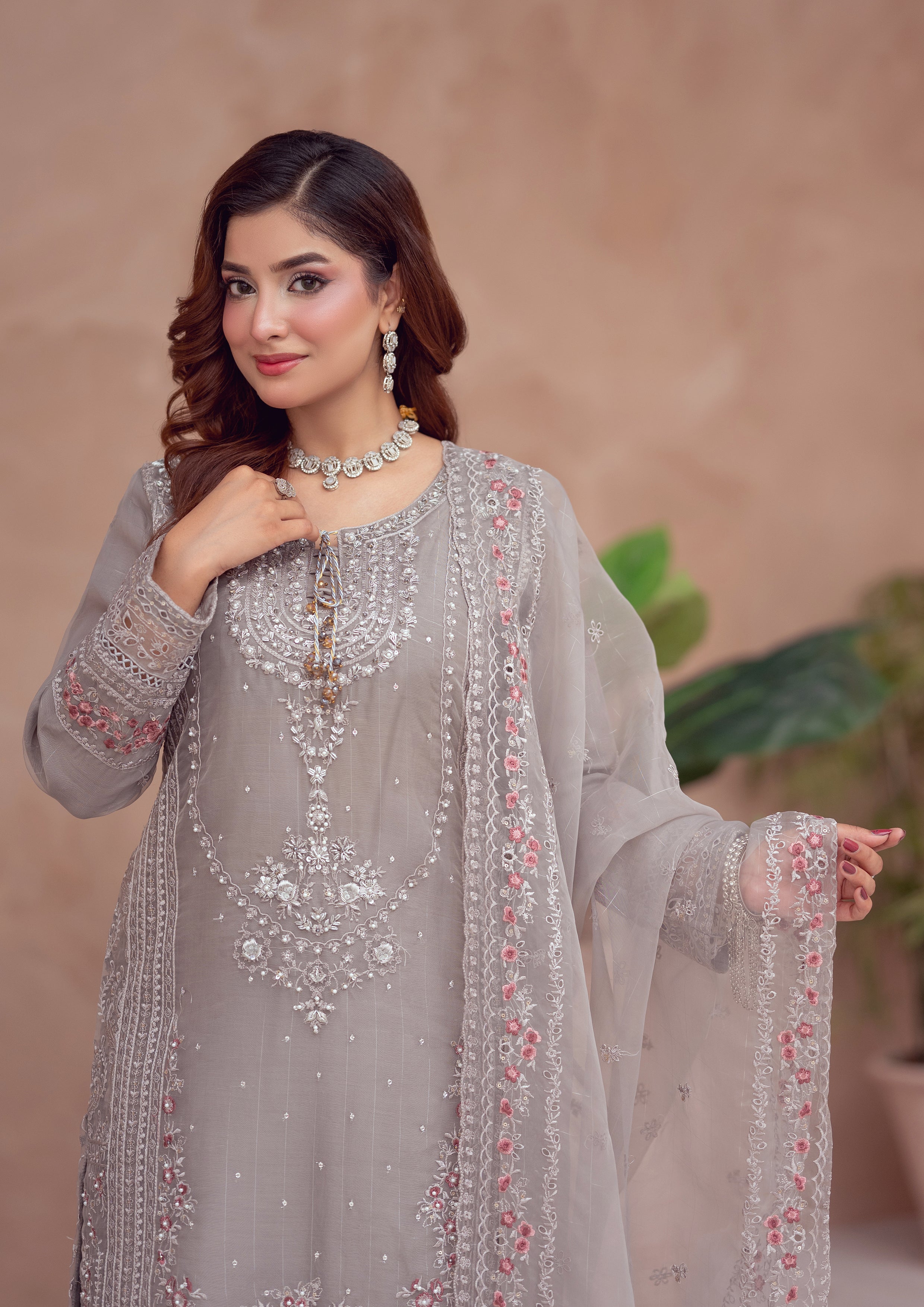 Masooma BN-1101 - 3 Piece Stitched Fancy Heavy Embroidered - Bint-e-Noor