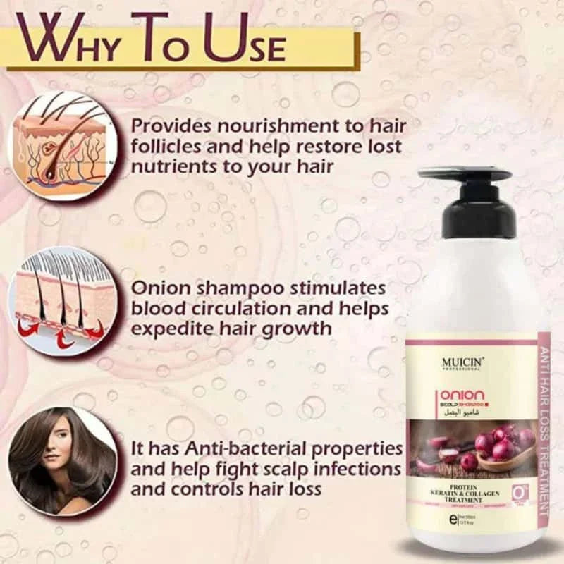 Onion Extract Strengthening Shampoo - Muicin