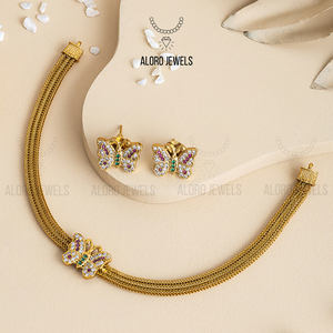 Butterfly Choker Necklace - Aloro Jewels