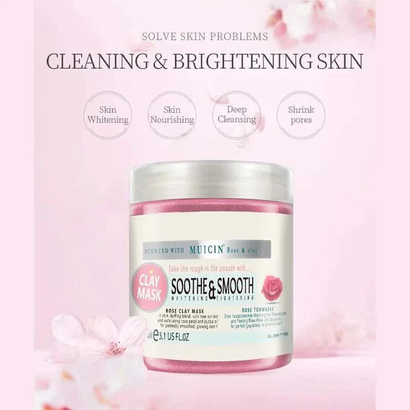 Soothing Rose Pink Clay Mask - Muicin