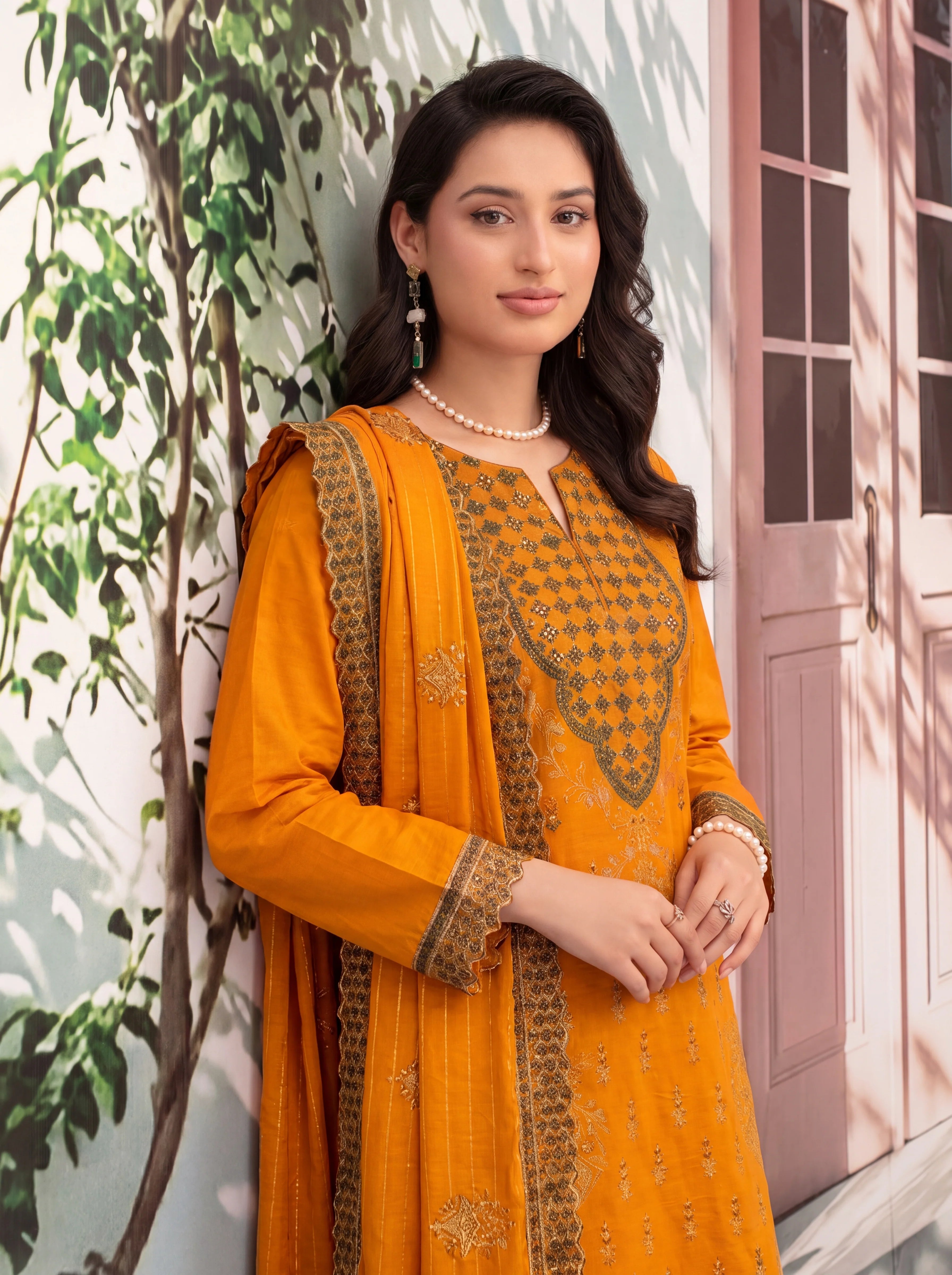 DREAM ORCHID LAWN SUIT-3PC - SS-1071 - Sundar Stitch