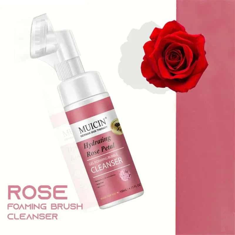 Rose Petal Gel Foaming Bubble Cleanser - Muicin