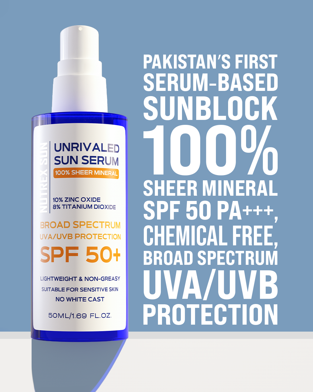 Nutrex Sun Spf 50+ 100% Sheer Mineral Sunblock - Nutrex Labs