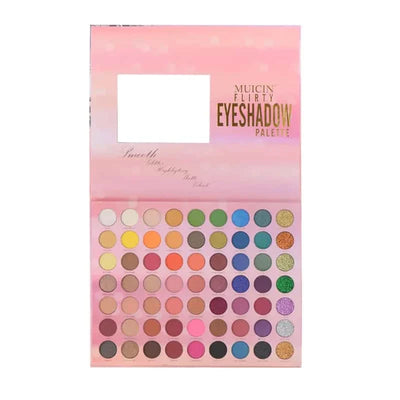 Flirty Velvet Matte & Glitter 63 Colors Eyeshadow Palette - Muicin