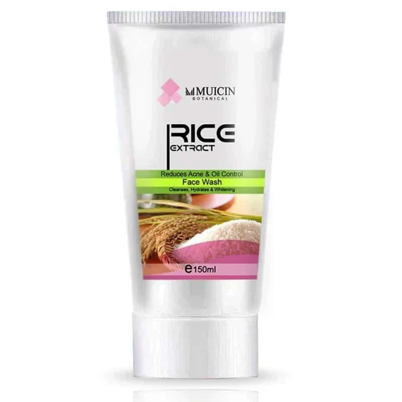Rice Extract Face Wash - Gentle Brightening Cleanse - Muicin