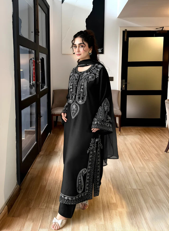 ALIZE BLACK Emb 3 Pcs - Urban Haya