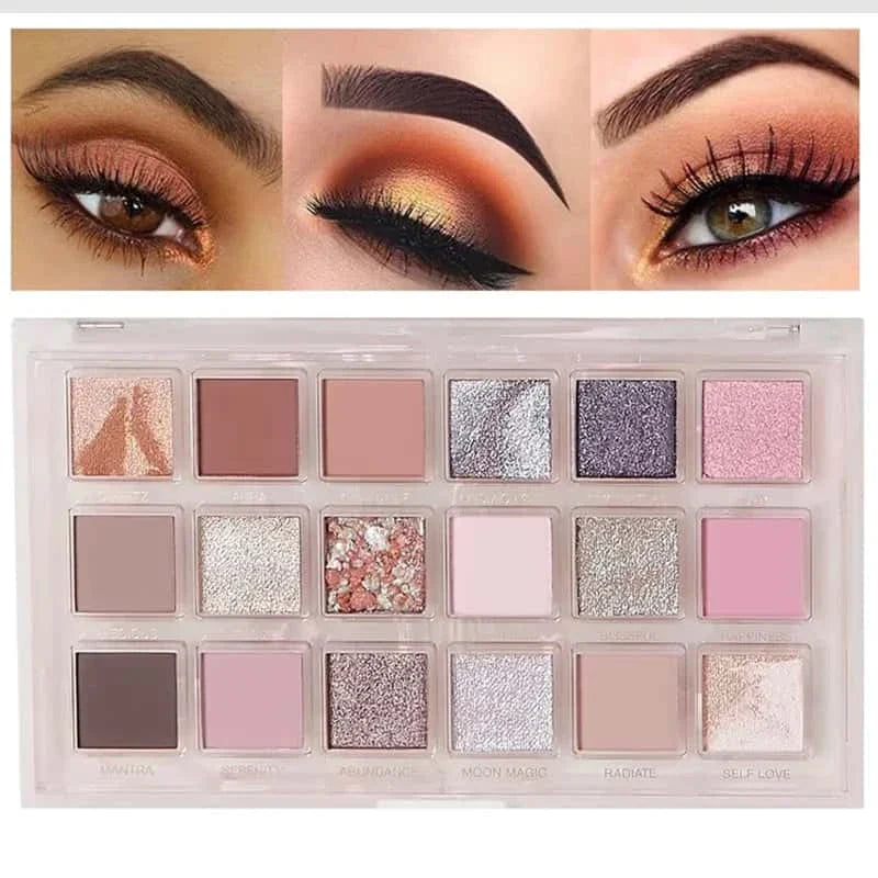 Pink Rose Quartz Eyeshadow Palette - Muicin