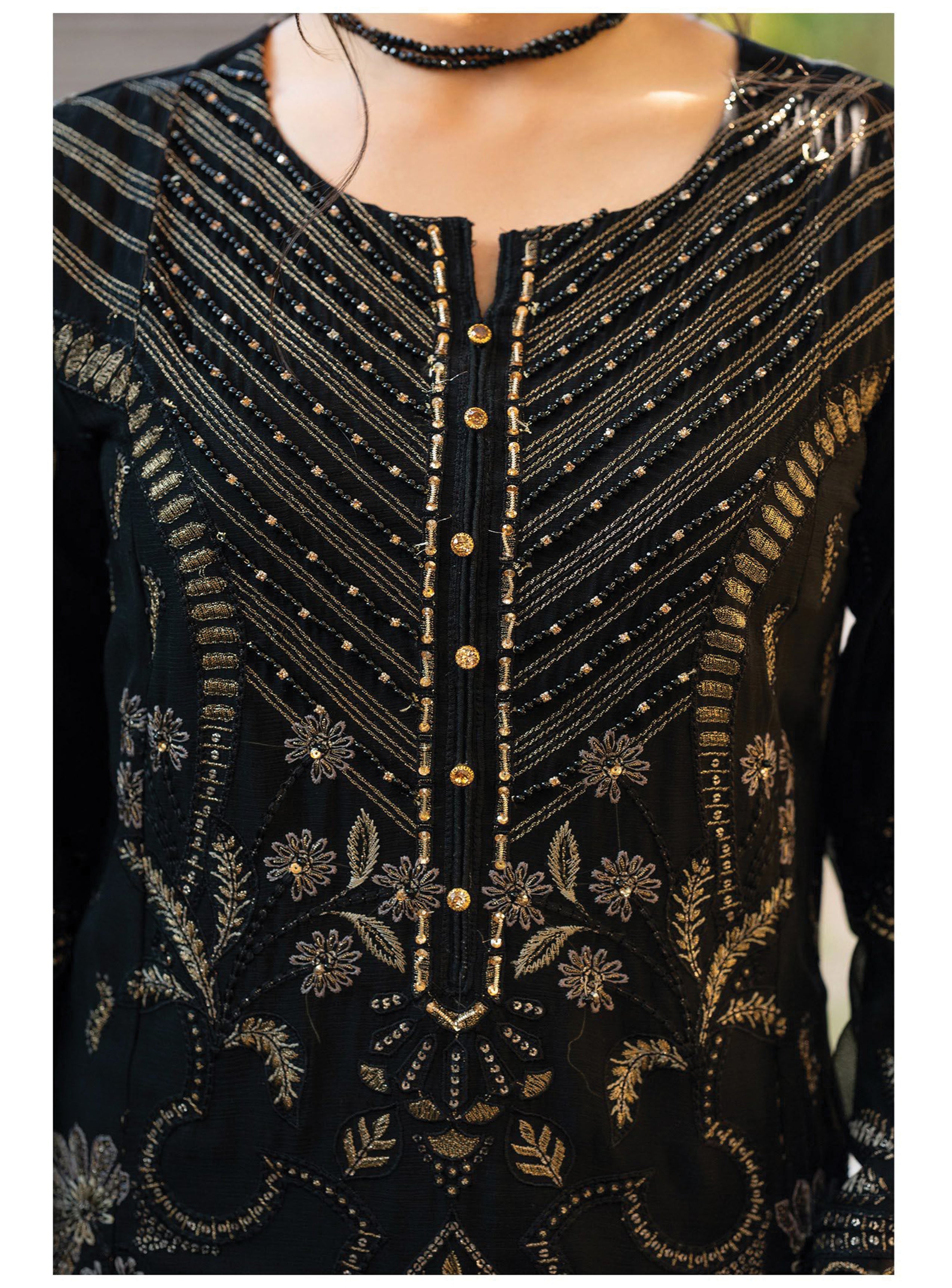 Asmira BN-1037 - 3 Piece Stitched Fancy Heavy Embroidered - Bint-e-Noor