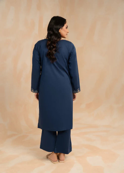 Zargul – Navy Blue Kurta Set with Bellbottom Trousers | RSM Collection