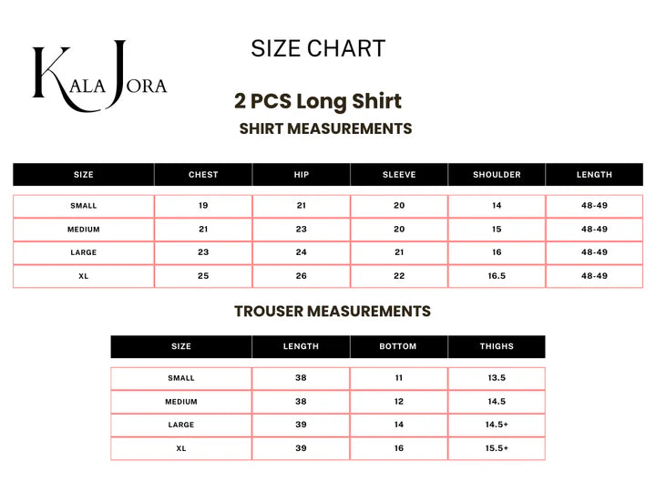 Shahnoor - Stitched 3 Pcs - Kala Jora